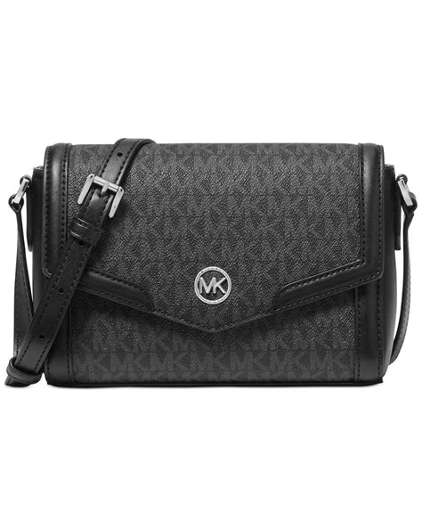 Michael Kors Black Michael Logo Freya Small Crossbody